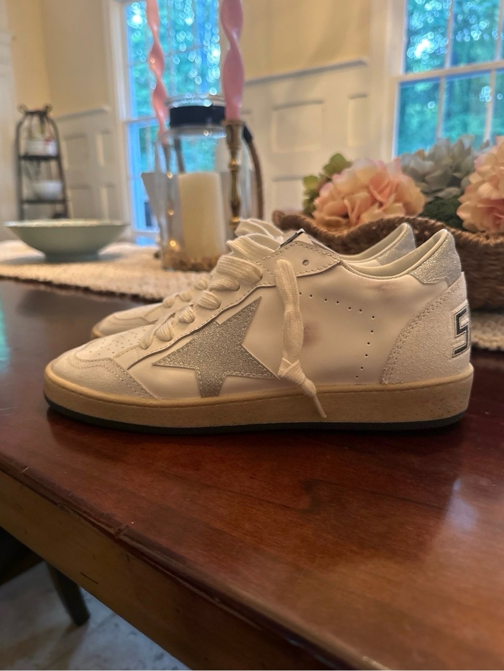 Golden Goose Ball Star White Sneakers